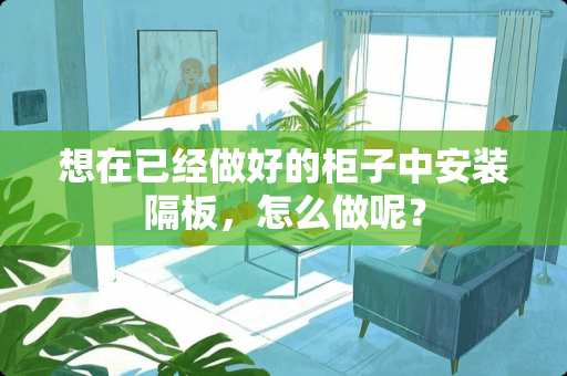 想在已经做好的柜子中安装隔板，怎么做呢？