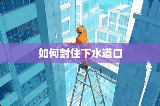 如何封住下水道口