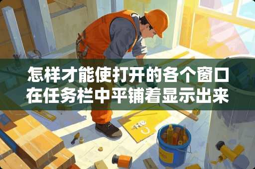 怎样才能使打开的各个窗口在任务栏中平铺着显示出来？