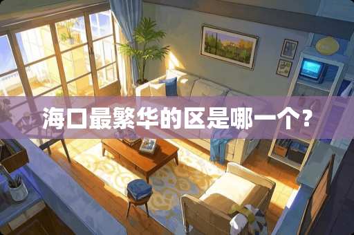 海口最繁华的区是哪一个？