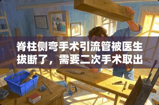 脊柱侧弯手术引流管被医生拔断了，需要二次手术取出，这种情况常见吗？什么原因造成的