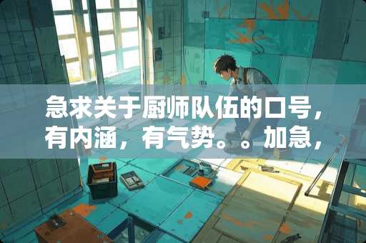 急求关于厨师队伍的口号，有内涵，有气势。。加急，谢了