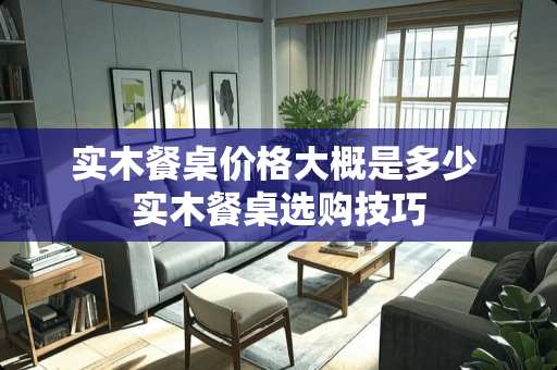 实木餐桌价格大概是多少 实木餐桌选购技巧