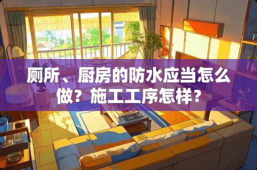 厕所、厨房的防水应当怎么做？施工工序怎样？