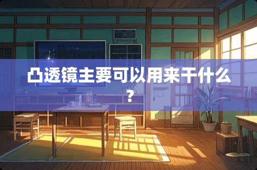 凸透镜主要可以用来干什么？