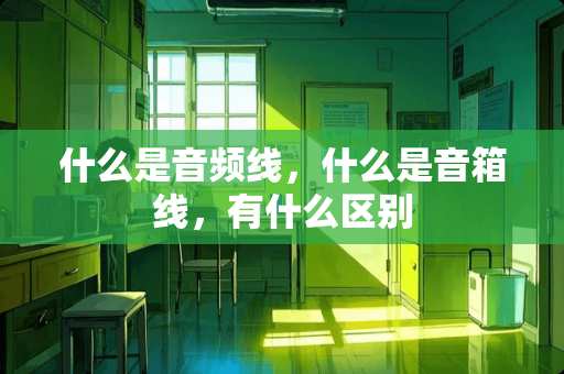 什么是音频线，什么是音箱线，有什么区别