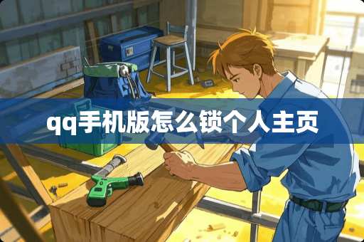 qq手机版怎么锁个人主页