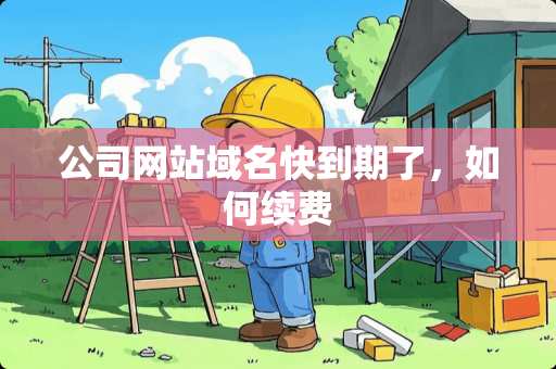 公司网站域名快到期了，如何续费