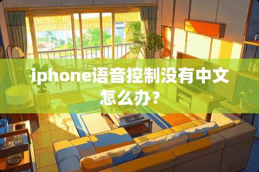 iphone语音控制没有中文怎么办？