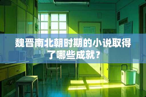 魏晋南北朝时期的小说取得了哪些成就？