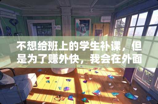 不想给班上的学生补课，但是为了赚外快，我会在外面的机构补课，这样没有不对吧？