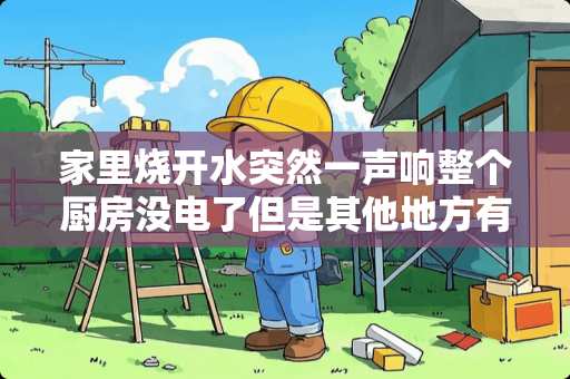 家里烧开水突然一声响整个厨房没电了但是其他地方有电怎么回事？