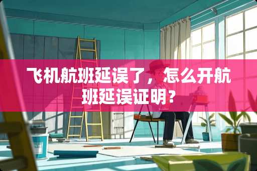 飞机航班延误了，怎么开航班延误证明？