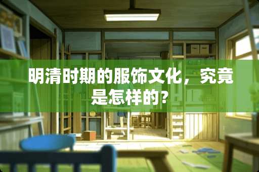 明清时期的服饰文化，究竟是怎样的？