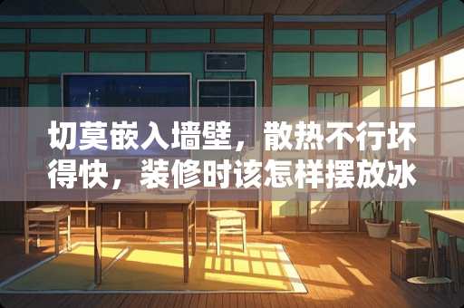 切莫嵌入墙壁，散热不行坏得快，装修时该怎样摆放冰箱？