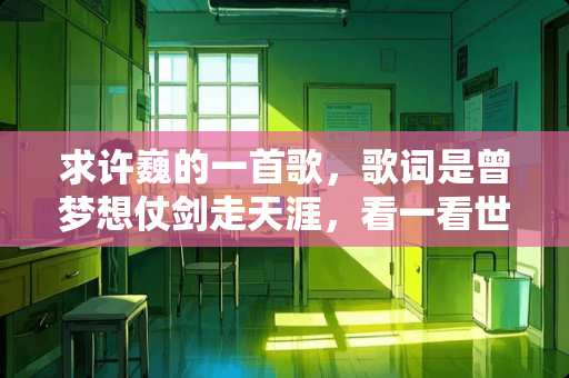 求许巍的一首歌，歌词是曾梦想仗剑走天涯，看一看世界的繁华