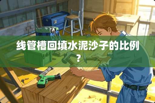 线管槽回填水泥沙子的比例？