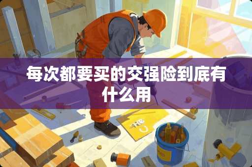 每次都要买的交强险到底有什么用