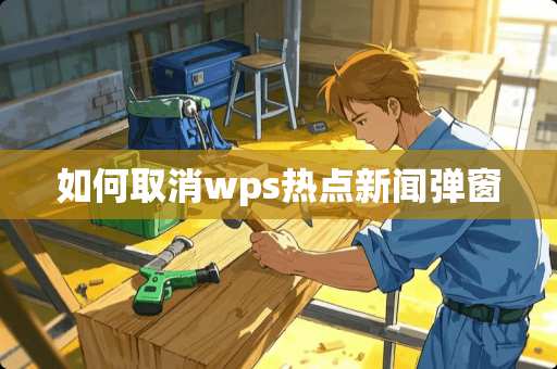 如何取消wps热点新闻弹窗