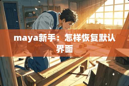 maya新手:怎样恢复默认界面 maya新手:怎样恢复默认界面