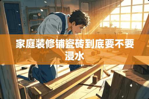 家庭装修铺瓷砖到底要不要浸水