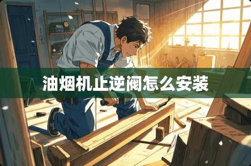 油烟机止逆阀怎么安装