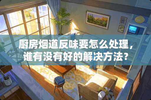 厨房烟道反味要怎么处理，谁有没有好的解决方法？