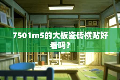 7501m5的大板瓷砖横贴好看吗？