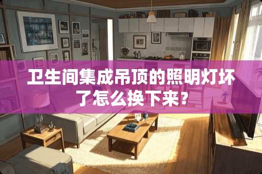 卫生间集成吊顶的照明灯坏了怎么换下来？