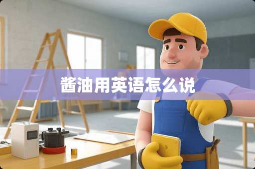 酱油用英语怎么说