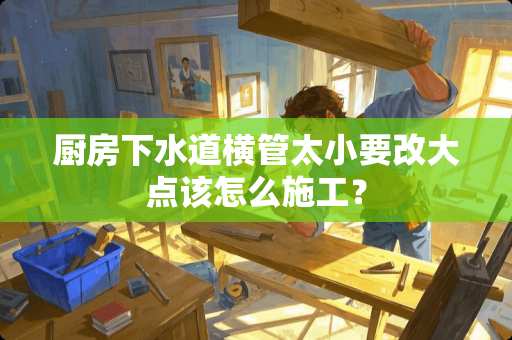 厨房下水道横管太小要改大点该怎么施工？