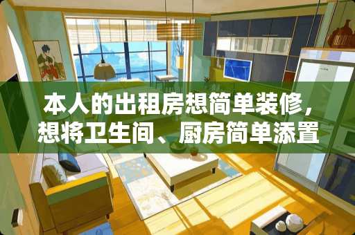 本人的出租房想简单装修，想将卫生间、厨房简单添置装修了一下