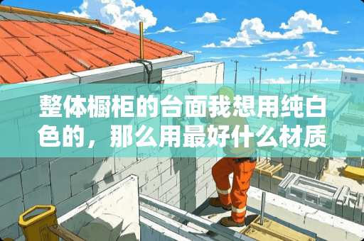 整体橱柜的台面我想用纯白色的，那么用最好什么材质的