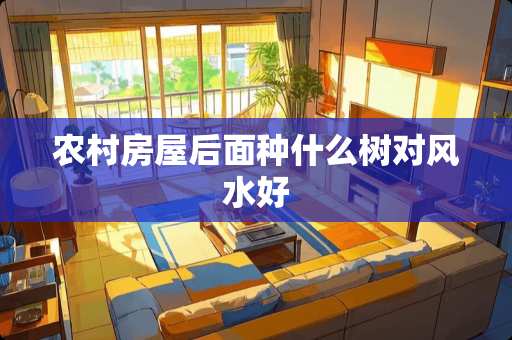 农村房屋后面种什么树对风水好