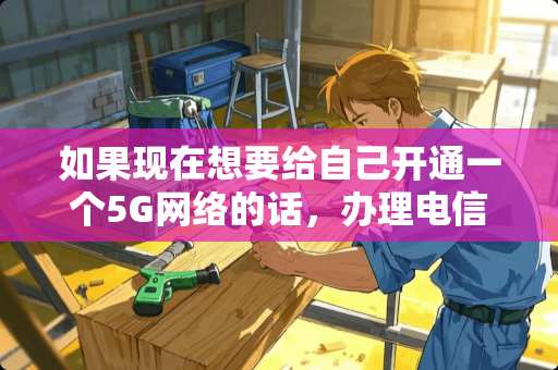 如果现在想要给自己开通一个5G网络的话，办理电信家的应该如何操作？