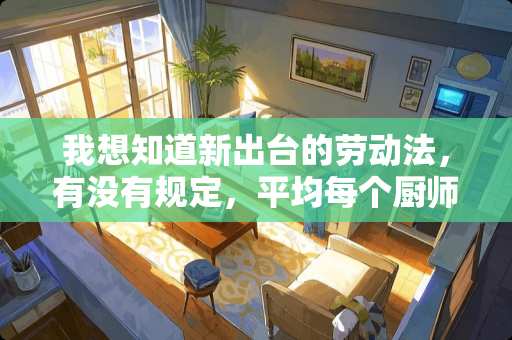 我想知道新**的劳动法，有没有规定，平均每个厨师最多能做多少个人的饭