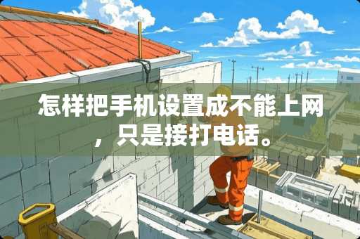 怎样把手机设置成不能上网，只是接打电话。