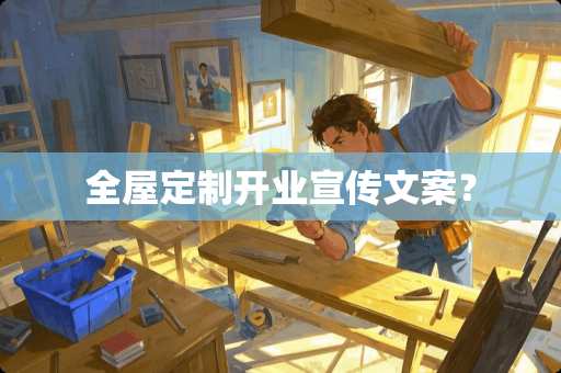 全屋定制开业宣传文案？