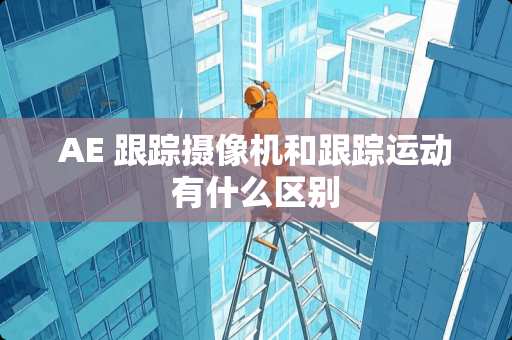 AE 跟踪摄像机和跟踪运动有什么区别