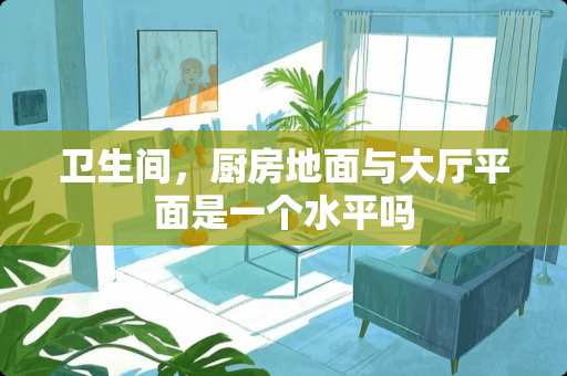 卫生间，厨房地面与大厅平面是一个水平吗