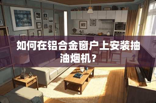 如何在铝合金窗户上安装抽油烟机？