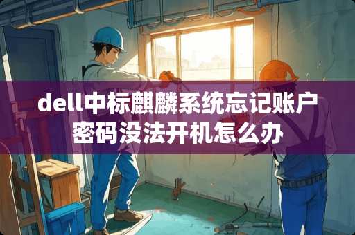 dell中标麒麟系统忘记账户密码没法开机怎么办