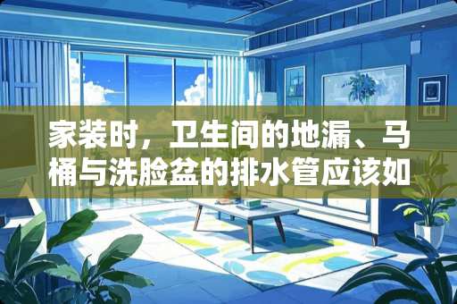 家装时，卫生间的地漏、马桶与洗脸盆的排水管应该如何安排连接？