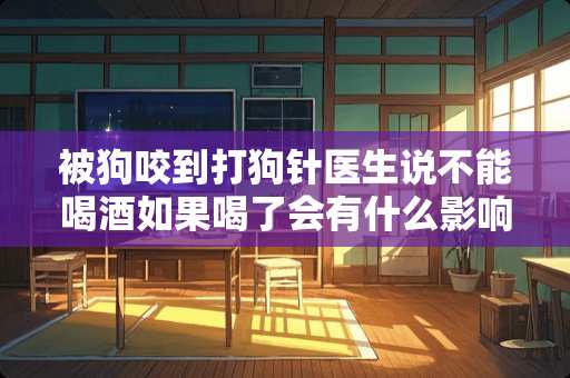 被狗咬到打狗针医生说不能喝酒如果喝了会有什么影响 被狗咬到打狗针医生说不能喝酒如果喝了会有什么影响