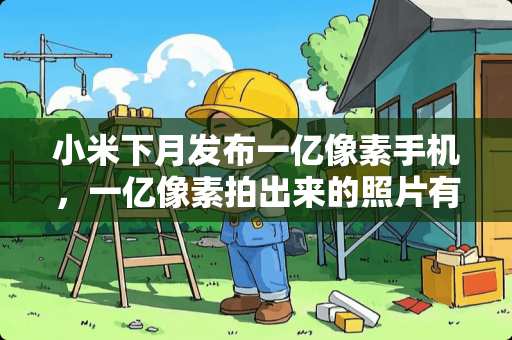 小米下月发布一亿像素手机，一亿像素拍出来的照片有多清晰？