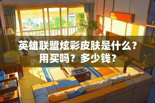 英雄联盟炫彩皮肤是什么？用买吗？多少钱？
