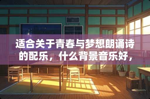 适合关于青春与梦想朗诵诗的配乐，什么背景音乐好，要纯音乐