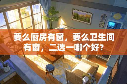 要么厨房有窗，要么卫生间有窗，二选一哪个好？