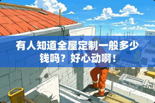 有人知道全屋定制一般多少钱吗？好心动啊！
