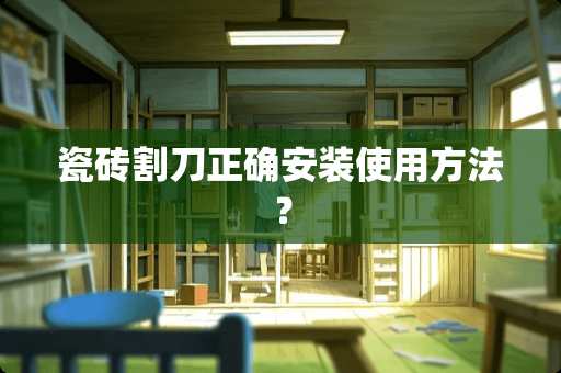 瓷砖割刀正确安装使用方法？